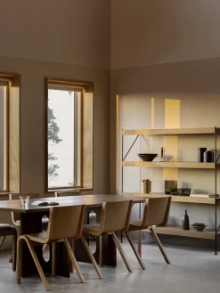 Audo Copenhagen Silla de madera con asiento acolchado Ready^ Sillas