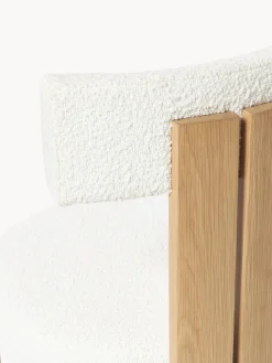 Westwing Collection Silla de madera con tapizado bouclé Katya