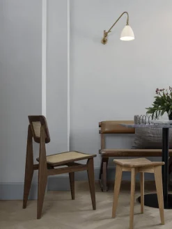 GUBI Silla de madera de nogal con tejido vienés C-Chair^ Sillas De Madera|Sillas