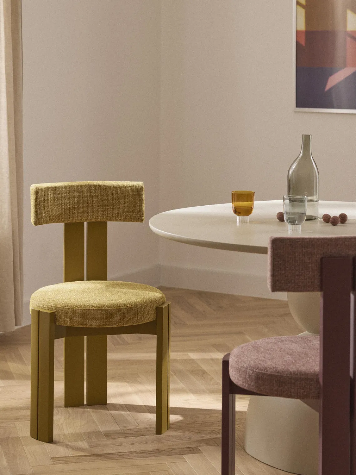 Westwing Collection Silla de madera tapizada Katya^ Sillas