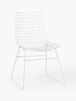 HKLIVING Silla de metal Wire