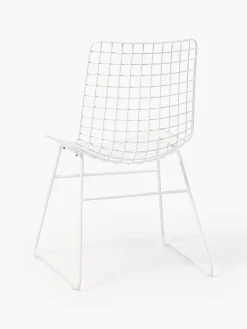 HKLIVING Silla de metal Wire