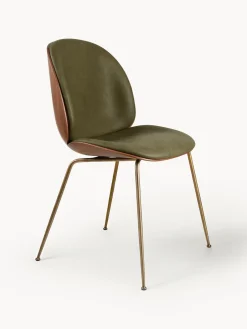 GUBI Silla de piel sintética con asiento Beetle^ Sillas