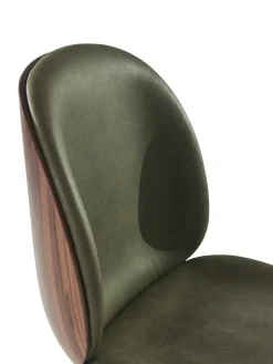 GUBI Silla de piel sintética con asiento Beetle^ Sillas