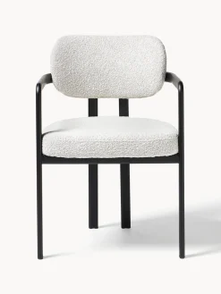 Westwing Collection Silla en tejido bouclé Adrien^ Sillas Con Reposabrazos|Sillas