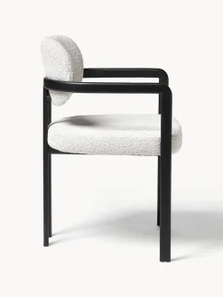 Westwing Collection Silla en tejido bouclé Adrien^ Sillas Con Reposabrazos|Sillas