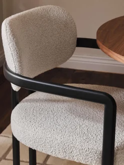 Westwing Collection Silla en tejido bouclé Adrien^ Sillas Con Reposabrazos|Sillas