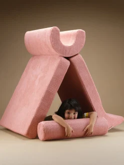 Wigiwama Silla infantil artesanal de pana Flipster^Niños Decoración Infantil|Puf Infantiles