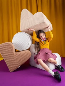 Wigiwama Silla infantil de pana Cloud^Niños Decoración Infantil|Puf Infantiles