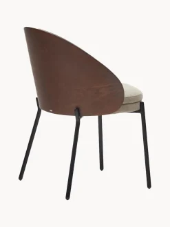 Silla tapizada de chenilla Eamy^ Sillas