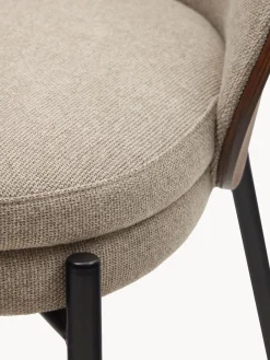 Silla tapizada de chenilla Eamy^ Sillas