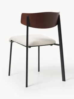 Westwing Collection Silla tapizada de madera de roble Nadia