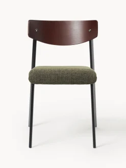 Westwing Collection Silla tapizada de madera de roble Nadia^ Sillas