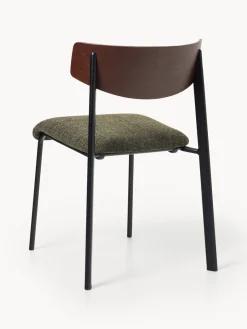 Westwing Collection Silla tapizada de madera de roble Nadia^ Sillas