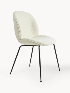 GUBI Silla tapizada en tejido bouclé Beetle^ Sillas