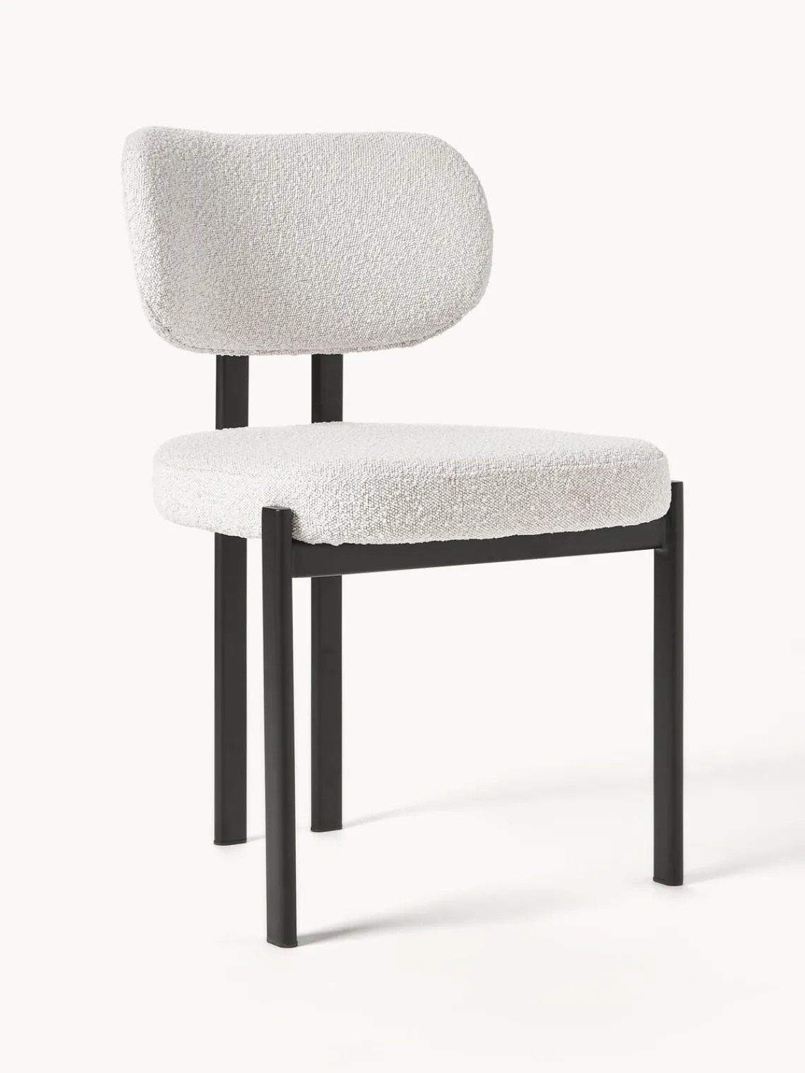Westwing Collection Silla tapizada en tejido bouclé Adrien