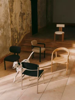 Westwing Collection Silla tapizada en tejido bouclé Adrien^ Sillas