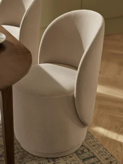 Westwing Collection Silla tapizada en terciopelo Zeyno