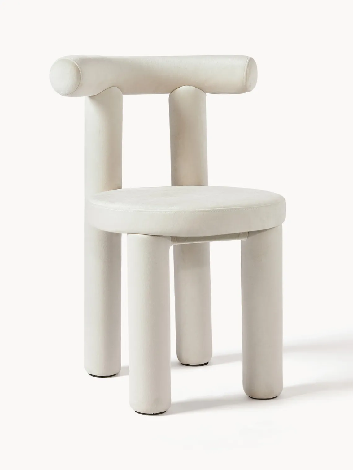 Westwing Collection Silla tapizada en terciopelo Calan