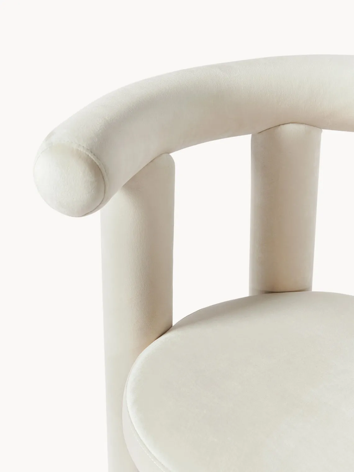 Westwing Collection Silla tapizada en terciopelo Calan