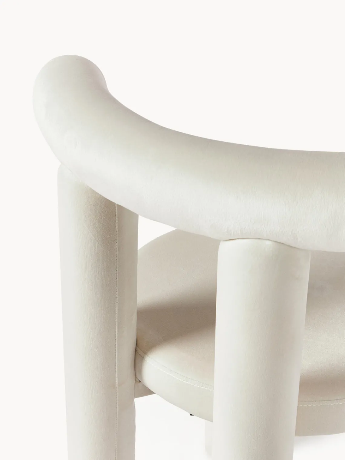 Westwing Collection Silla tapizada en terciopelo Calan