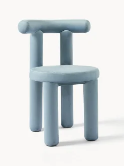 Westwing Collection Silla tapizada en terciopelo Calan