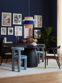 Westwing Collection Silla tapizada en terciopelo Calan