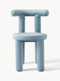 Westwing Collection Silla tapizada en terciopelo Calan