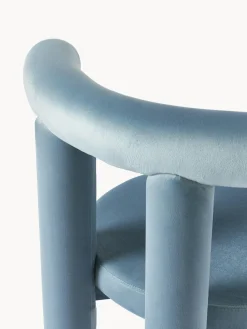 Westwing Collection Silla tapizada en terciopelo Calan