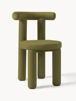 Westwing Collection Silla tapizada en terciopelo Calan