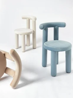 Westwing Collection Silla tapizada en terciopelo Calan^ Sillas