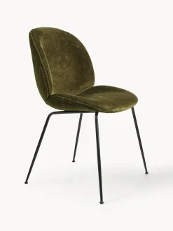 GUBI Silla tapizada en terciopelo Beetle