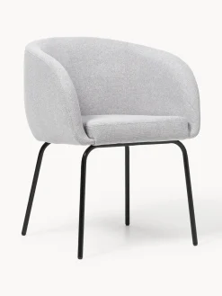 Westwing Collection Sillas con reposabrazos Alani, 2 uds.