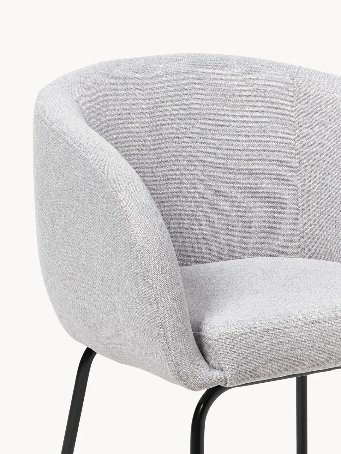 Westwing Collection Sillas con reposabrazos Alani, 2 uds.