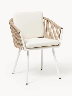 Westwing Collection Sillas con reposabrazos de jardín Malo, 2 uds.