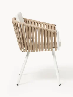 Westwing Collection Sillas con reposabrazos de jardín Malo, 2 uds.