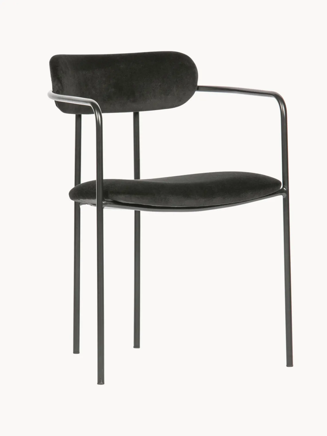Sillas con reposabrazos de terciopelo Elvy, 2 uds.^ Sillas Con Reposabrazos|Sillas