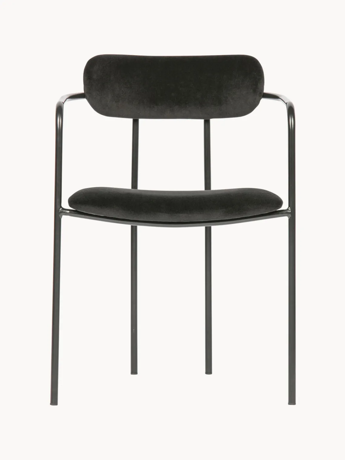 Sillas con reposabrazos de terciopelo Elvy, 2 uds.^ Sillas Con Reposabrazos|Sillas