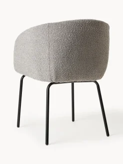 Westwing Collection Sillas con reposabrazos en tejido bouclé Alani, 2 uds.^ Sillas Con Reposabrazos|Sillas