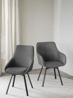 Rowico Home Sillas con reposabrazos giratorias Alison, 2 uds.^ Sillas Con Reposabrazos|Sillas