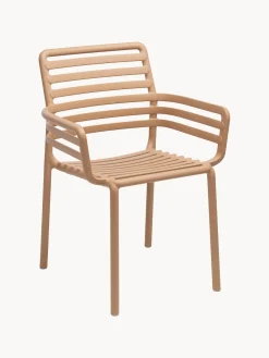 Nardi Sillas de jardín apilables con reposabrazos Doga, 2 uds.