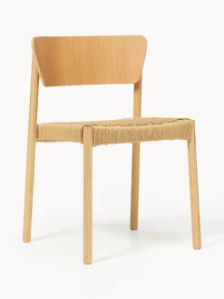 Westwing Collection Sillas de madera y ratán Danny, 2 uds.^ Sillas De Madera|Sillas