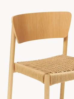 Westwing Collection Sillas de madera y ratán Danny, 2 uds.^ Sillas De Madera|Sillas