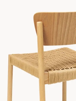 Westwing Collection Sillas de madera y ratán Danny, 2 uds.^ Sillas De Madera|Sillas