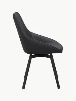 Rowico Home Sillas giratorias de cuero Alison, 2 uds.^ Sillas