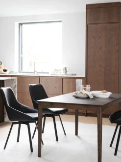 Rowico Home Sillas giratorias de cuero Alison, 2 uds.^ Sillas