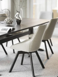 Rowico Home Sillas giratorias tapizadas Alison, 2 uds.^ Sillas