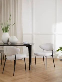 Westwing Collection Sillas tapizadas Adele, 2 uds.