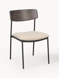 Rowico Home Sillas tapizadas de madera de roble Maymont, 2 uds.