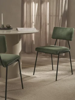 Westwing Collection Sillas tapizadas de pana Mats, 2 uds.^ Sillas